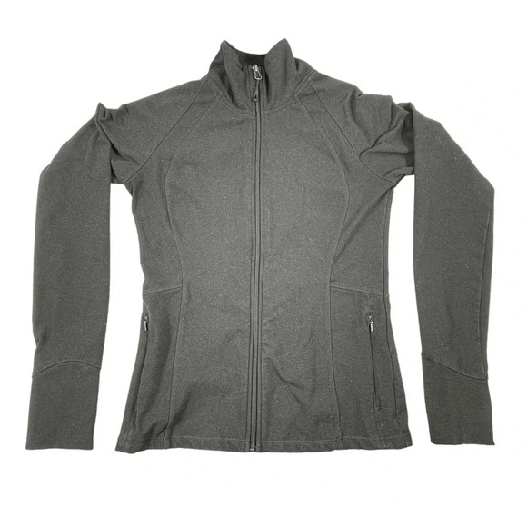Ellen Tracy Active  Zip Up Jacket Mesh Back Charcoal Size Small - Picture 1 of 10
